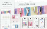ALBION 乳液ガイド 化粧品メーカー メイン商品紹介ページ